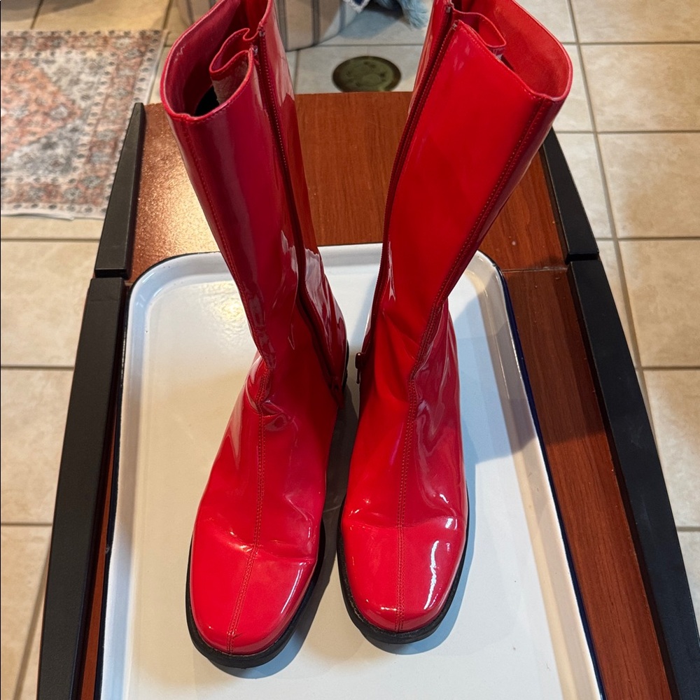 Weatherproof Red Heeled Boots
